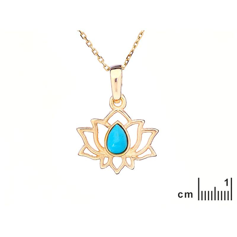 Ciondolo Lotus Turchese, Per onorare la natura — foto 2