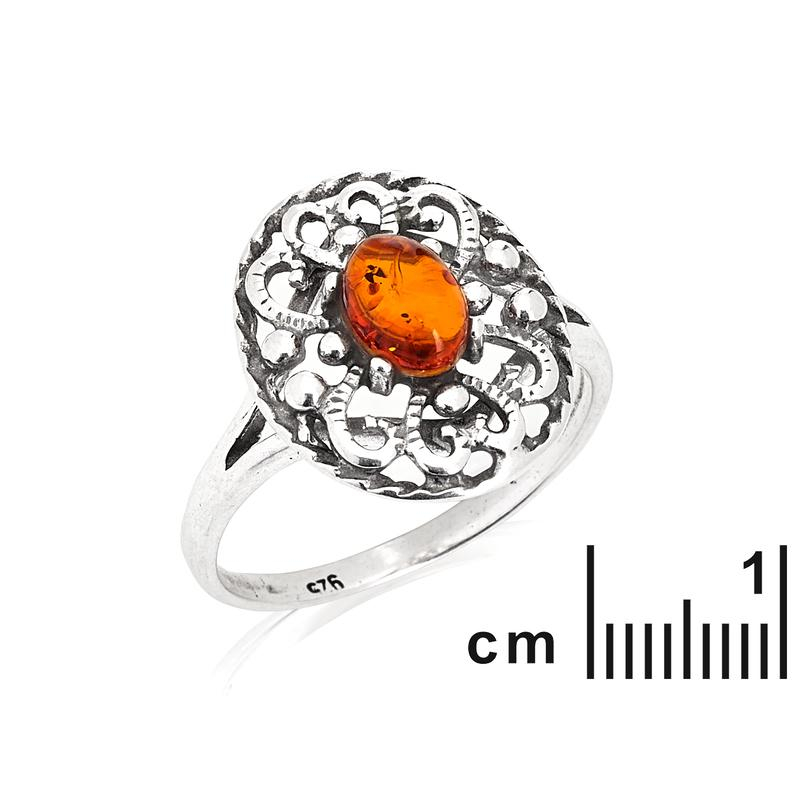 Anello ambra cognac, per memoria dolce — foto 2