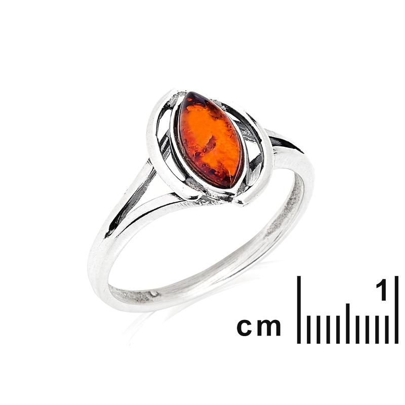 Anello ambra cognac, per racchiudere il mare nella mano — foto 2