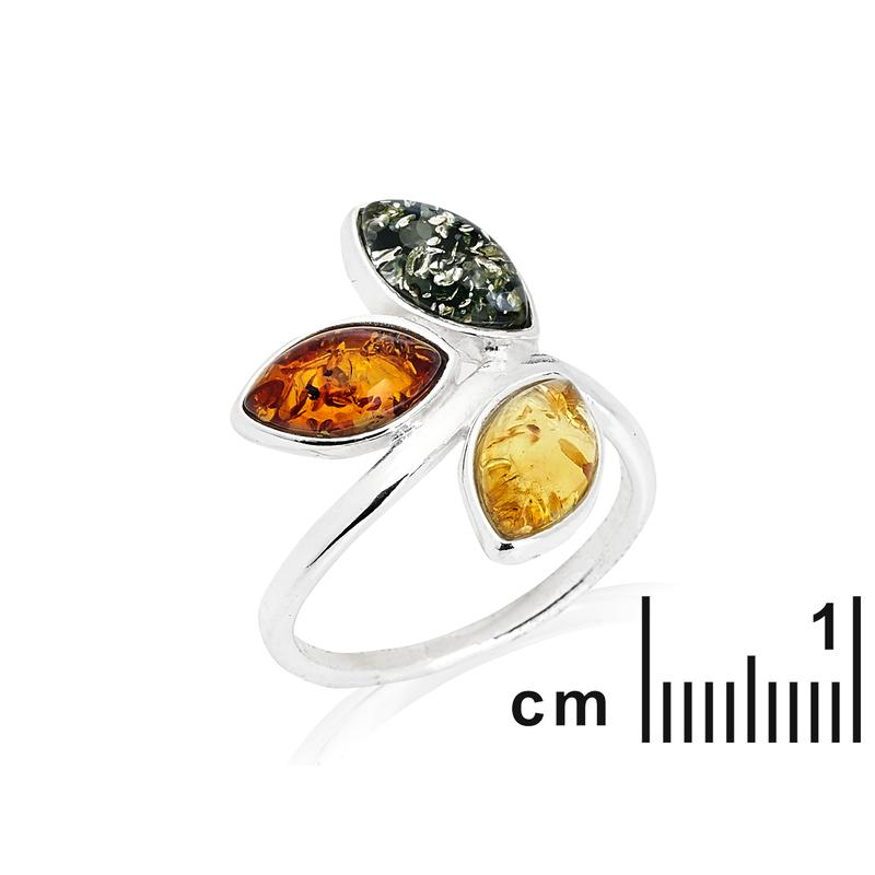 Anello multietterna ambra naturale, per portare con te un'intenzione — foto 2