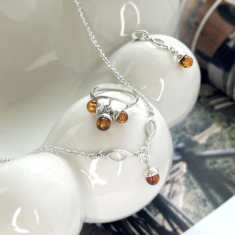 Anello ambra cognac, per evocare ricordi marini — foto 3