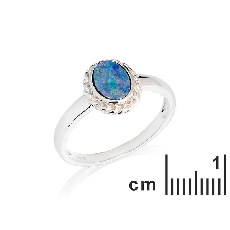 Anello opale blu, per portare l'oceano nelle tue mani — foto 2