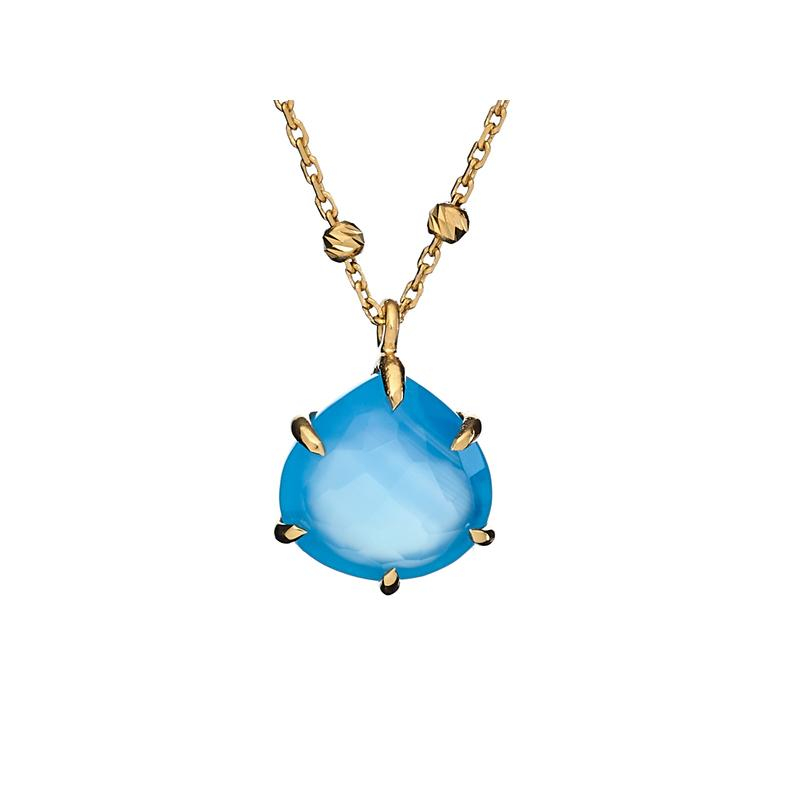 Collana calcedonia blu, per preserving l'essenza della tranquillità — foto 1