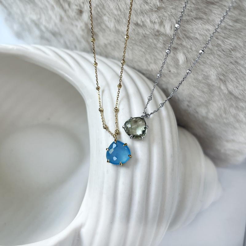 Collana calcedonia blu, per preserving l'essenza della tranquillità — foto 3