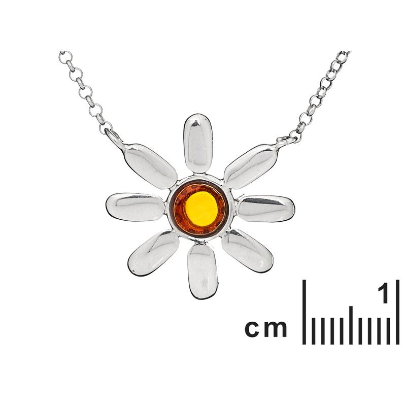 Collana di fiori con ambra di cognac, per portare l'armonia — foto 2