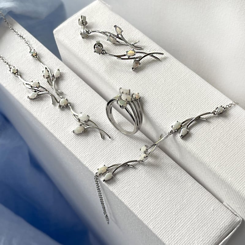 Bracciale opale bianco, per illuminare il tuo cammino — foto 2