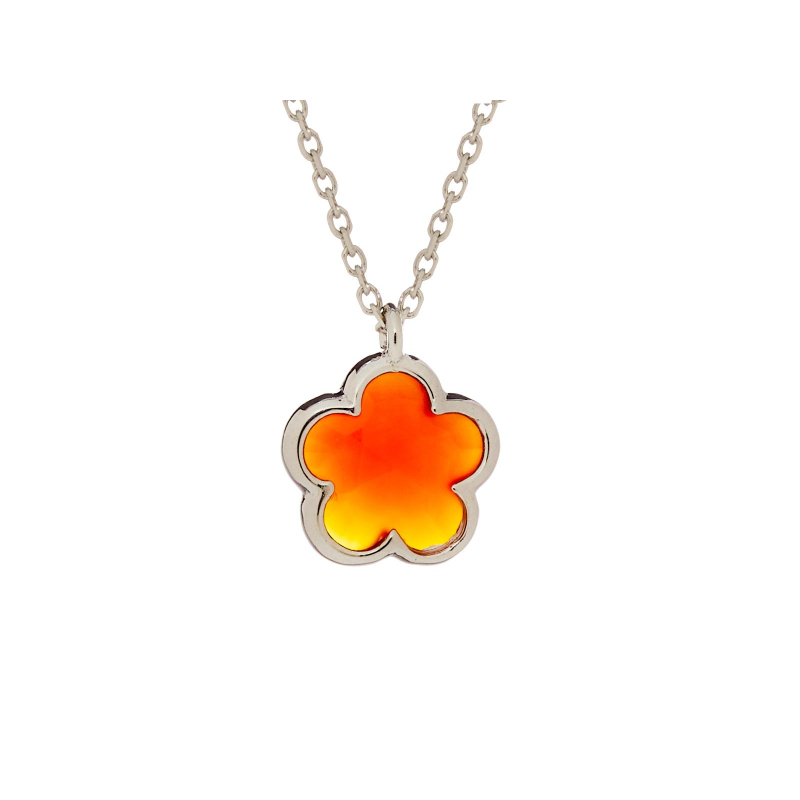 Collana Clover 5, Onice rosata per portare con te un'intenzione — foto 1