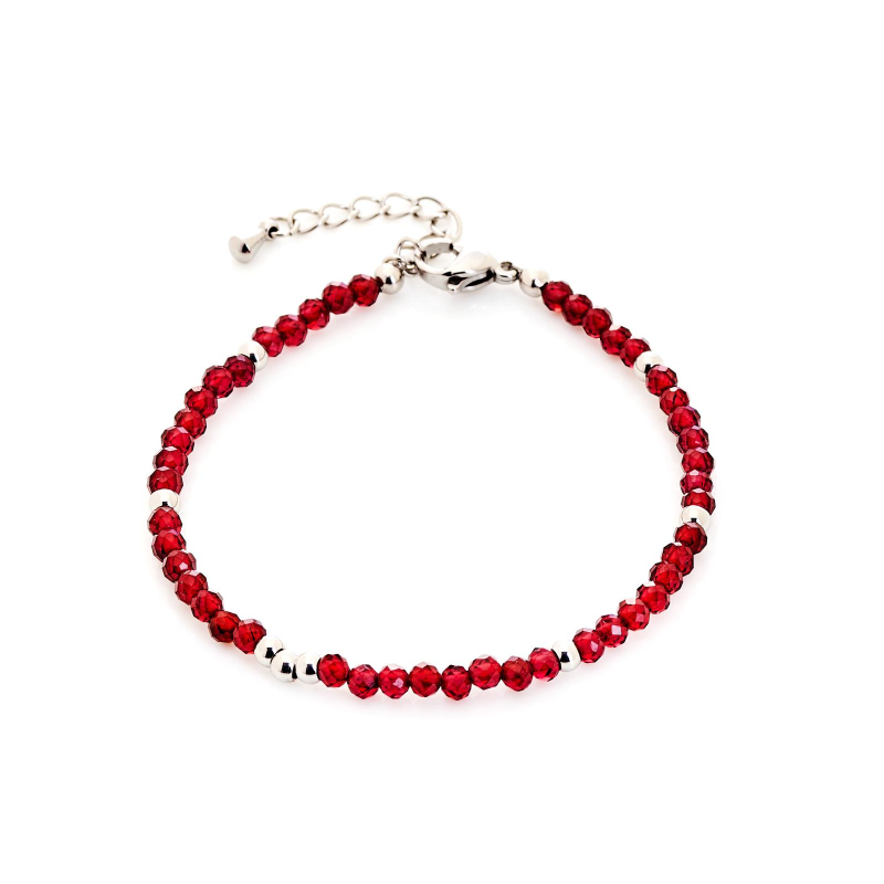 Bracciale granato irregolare, per illuminare il tuo stile — foto 1