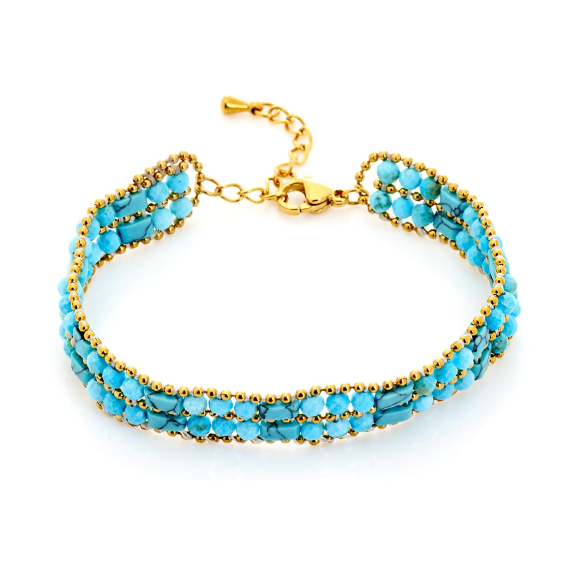 Bracciale turchese blu, per evocare l'oceano — foto 1