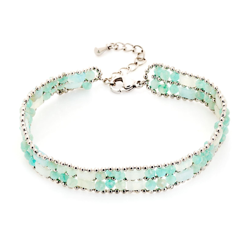 Bracciale amazzonite blu, per evocare il mare — foto 1