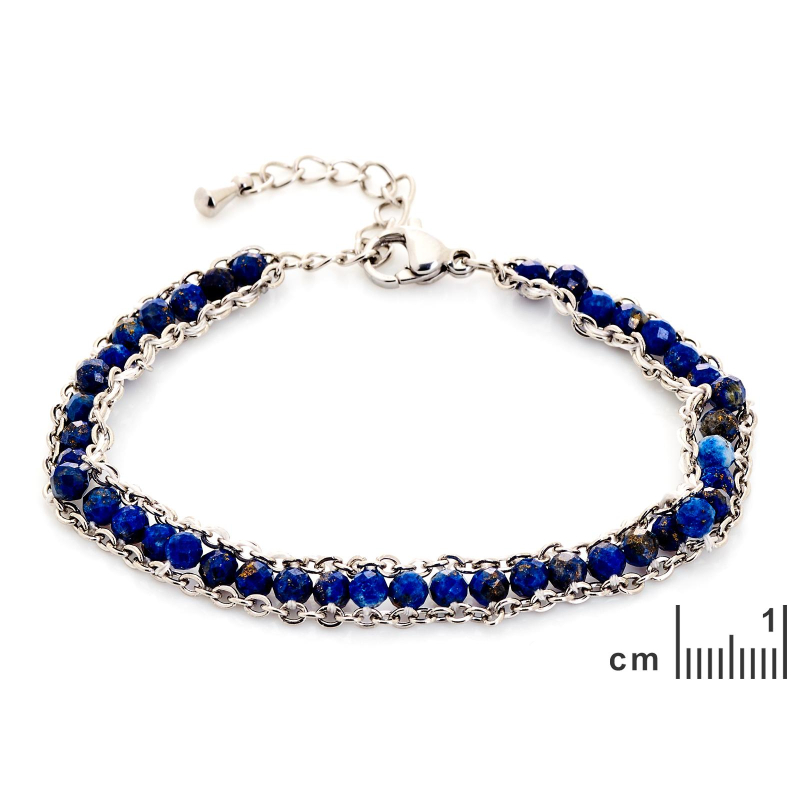 Bracciale lapislazzuli blu, per evocare la profondità — foto 2