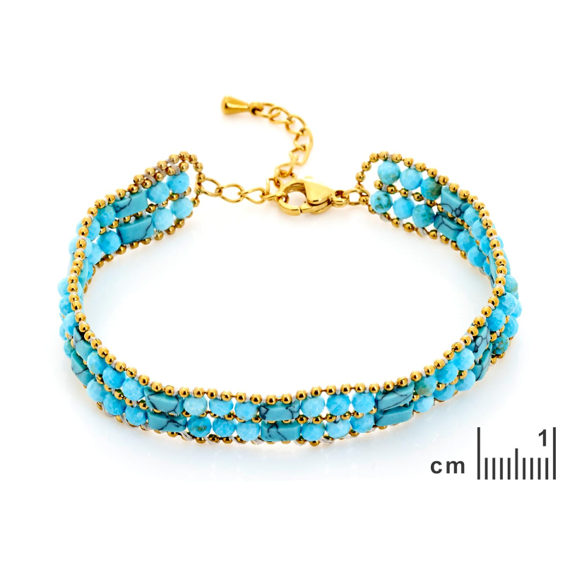 Bracciale turchese blu, per evocare l'oceano — foto 2