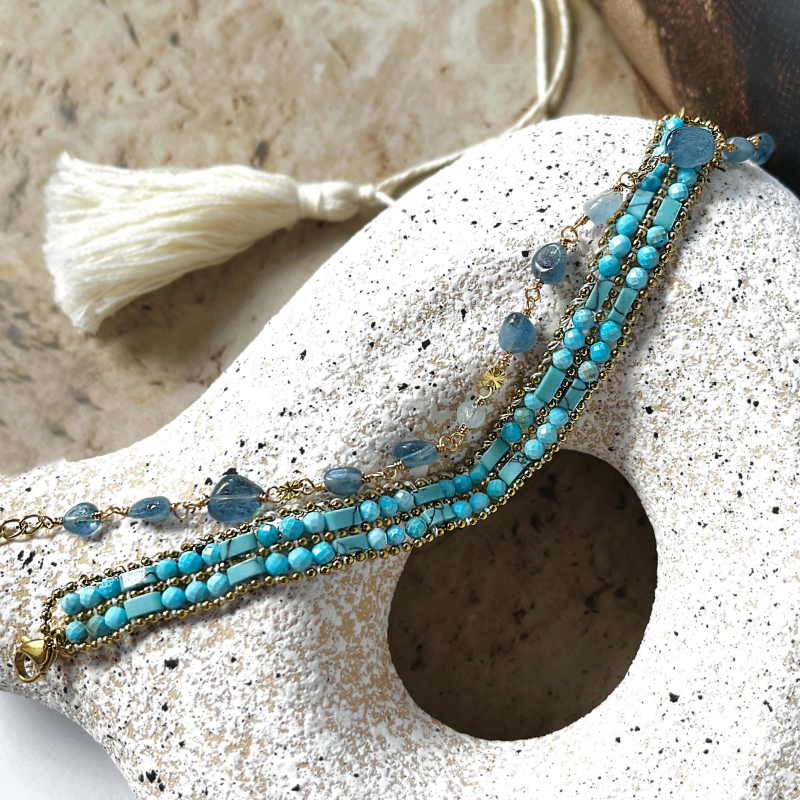 Bracciale turchese blu, per evocare l'oceano — foto 3