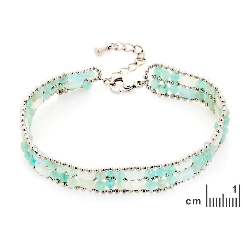Bracciale amazzonite blu, per evocare il mare — foto 2