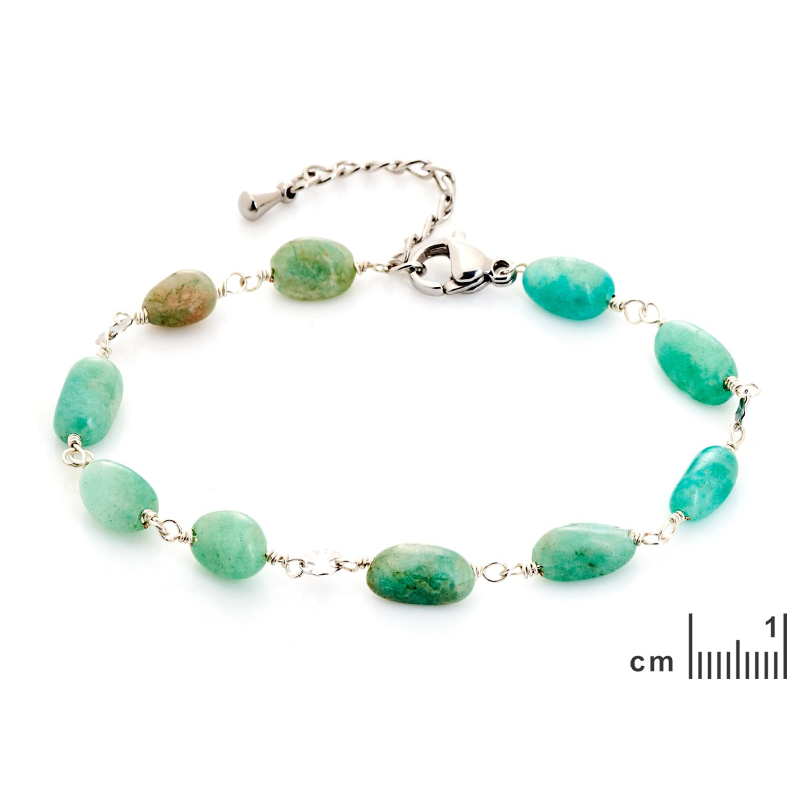 Bracciale amazzonite blu, per evocare l'oceano — foto 2