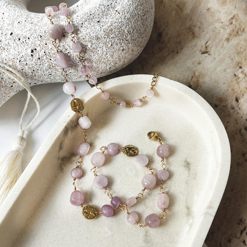 Collana Lepidolite Viola, Per Memoria Etenza — foto 3