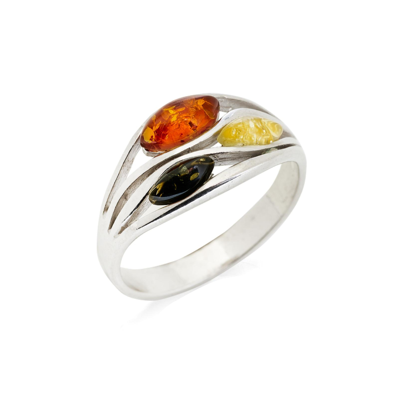 Anello ambra multicolore, per raccontare storie — foto 1