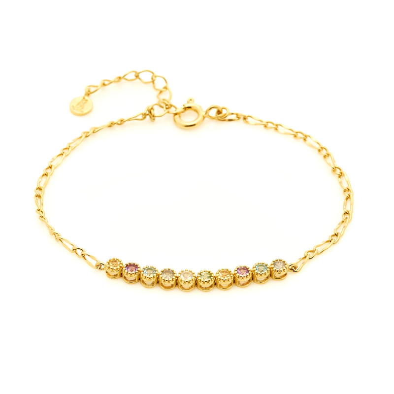 Bracciale multicolore tonda, per evocare l'essenza naturale — foto 1