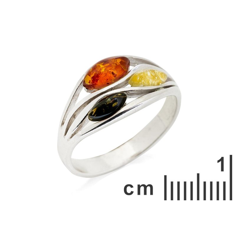 Anello ambra multicolore, per raccontare storie — foto 2