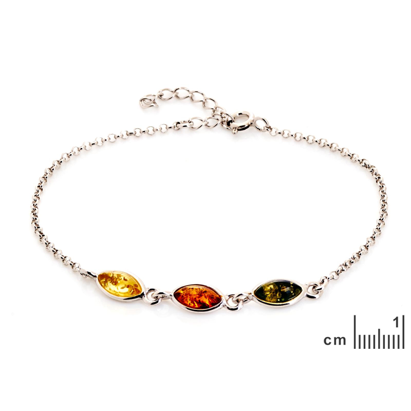 Bracciale ambra multicolore, per racchiudere i tuoi sogni — foto 2