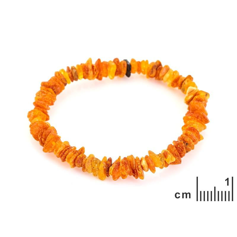 Bracciale in ambra baltica cognac naturale, per custodire i ricordi — foto 1