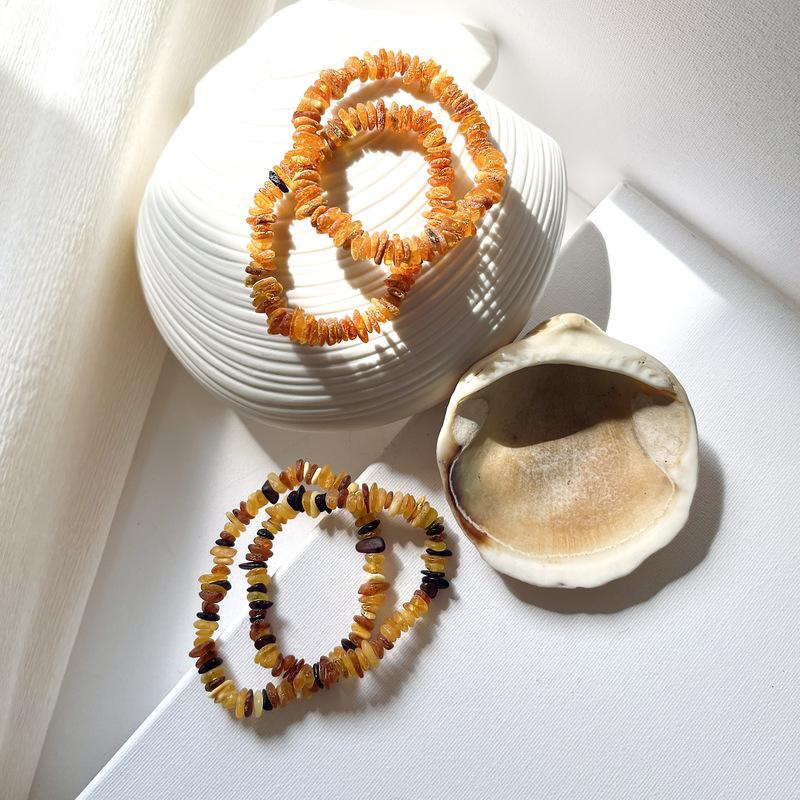 Bracciale in ambra baltica cognac naturale, per custodire i ricordi — foto 3