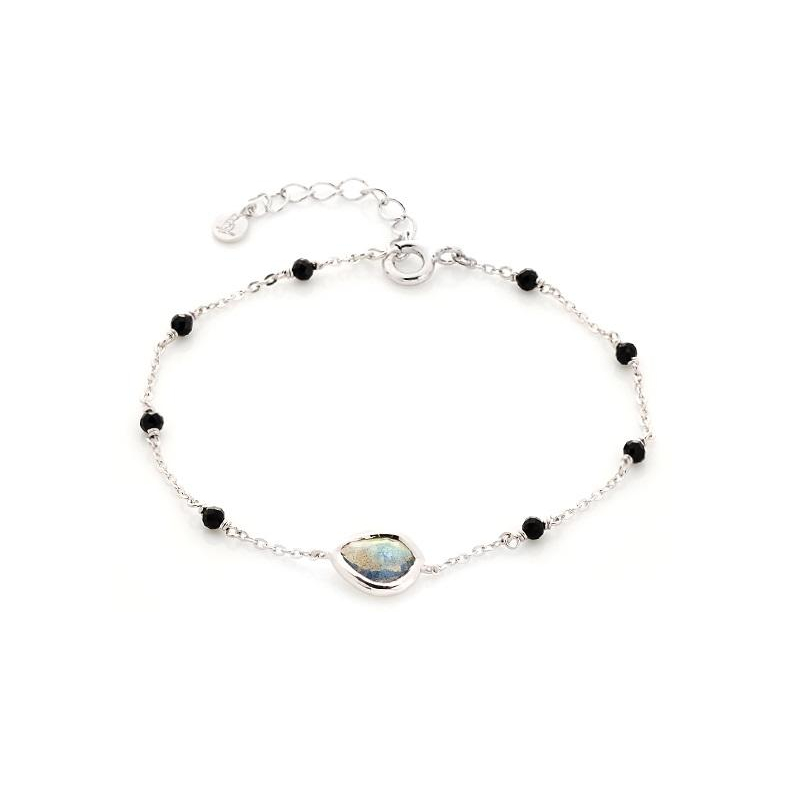 Bracciale labradorite e spinello, per evocare ricordi speciali — foto 1