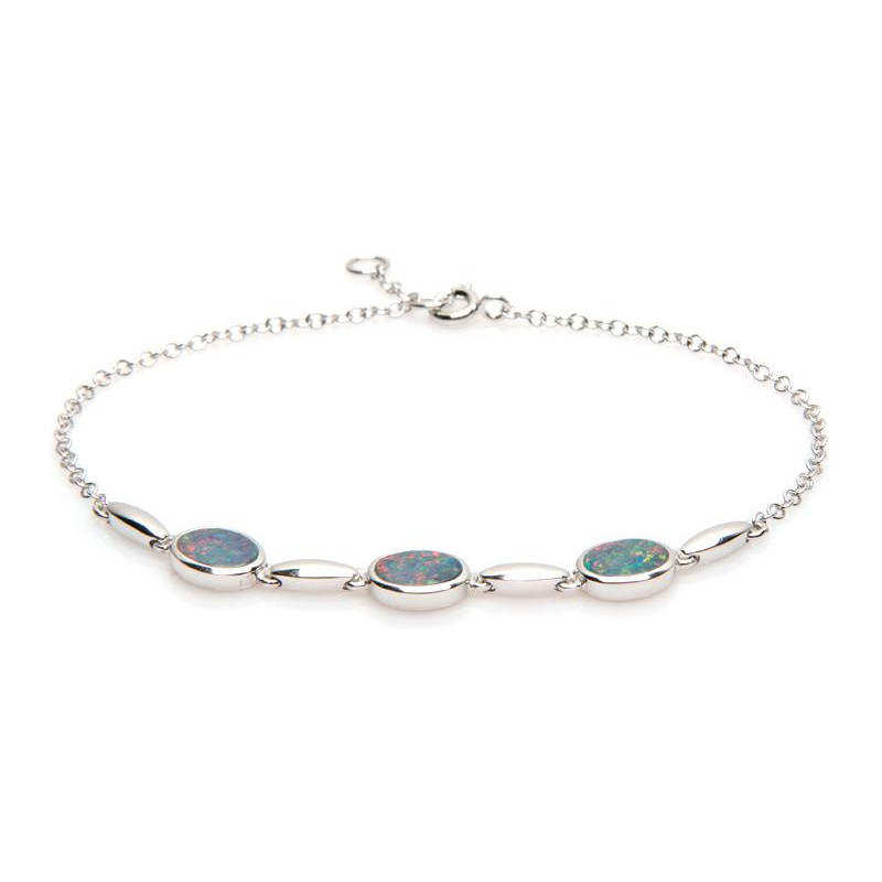Bracciale opale blu, per custodire dolcemente i tuoi ricordi — foto 1