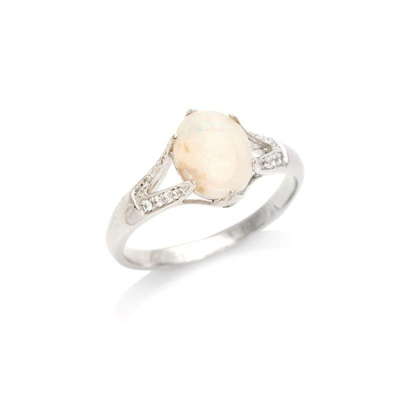 Anello opale e zirconio, per portare l'essenza del giorno — foto 1
