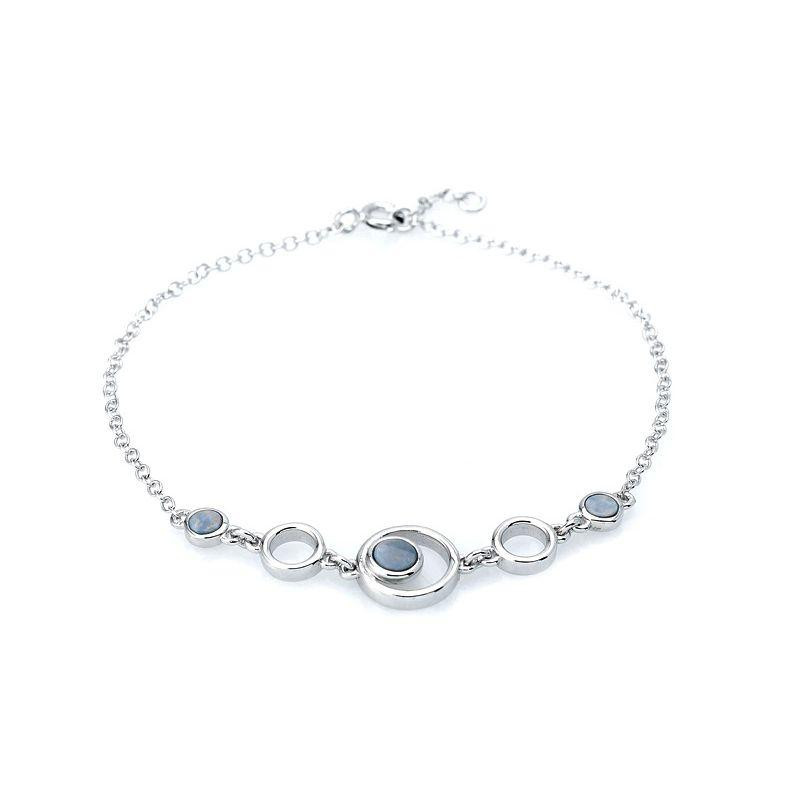 Bracciale opale blu, per evocare l'infinito — foto 1