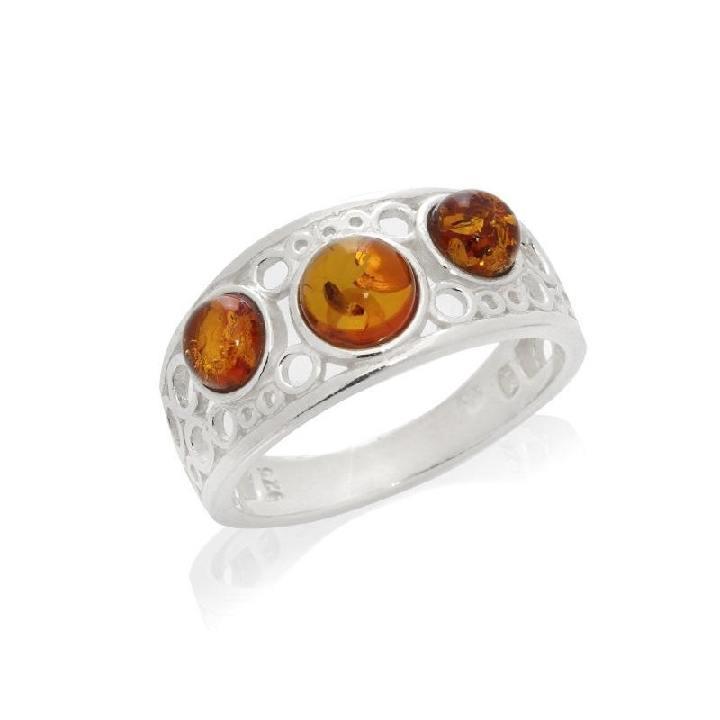 Anello ambra cognac Baltica, per custodire i tuoi ricordi — foto 1