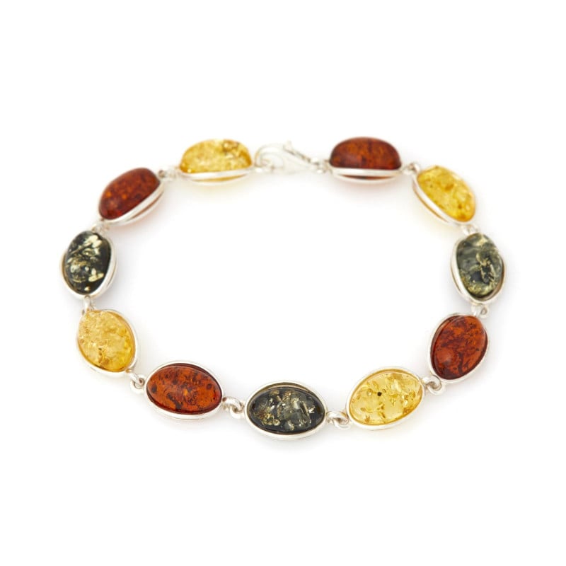 Bracciale ambra multicolore, per portare la natura accanto a te — foto 1