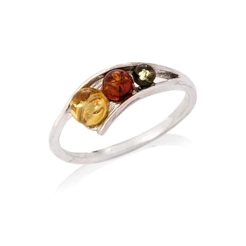 Anello ambra multicolore, per intravedere il mare — foto 1