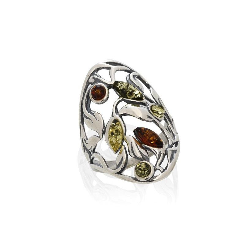 Anello ambra multicolore, per racchiudere l'oceano Baltico — foto 1