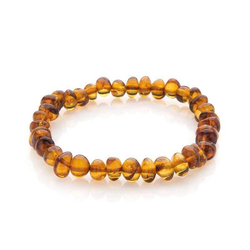 Bracciale in ambra cognac naturale del Mar Baltico, per custodire la tua luce — foto 1
