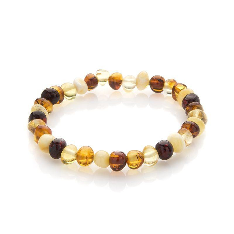 Bracciale di ambra naturale del Mar Baltico, 17‑18 cm, per custodire la tua luce interiore — foto 1