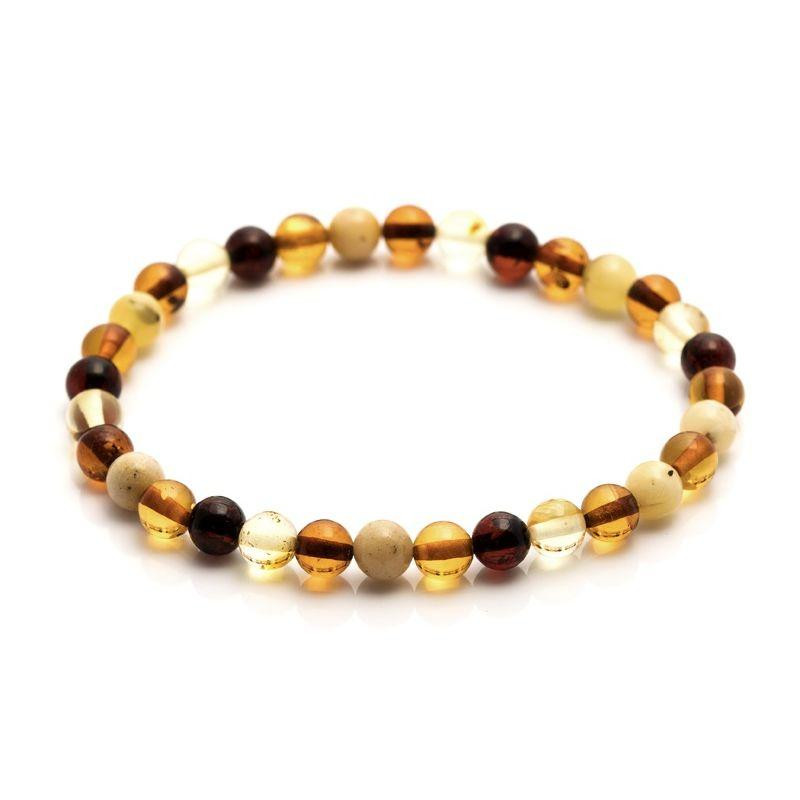 Bracciale di ambra multicolore, per custodire la tua luce interiore — foto 1