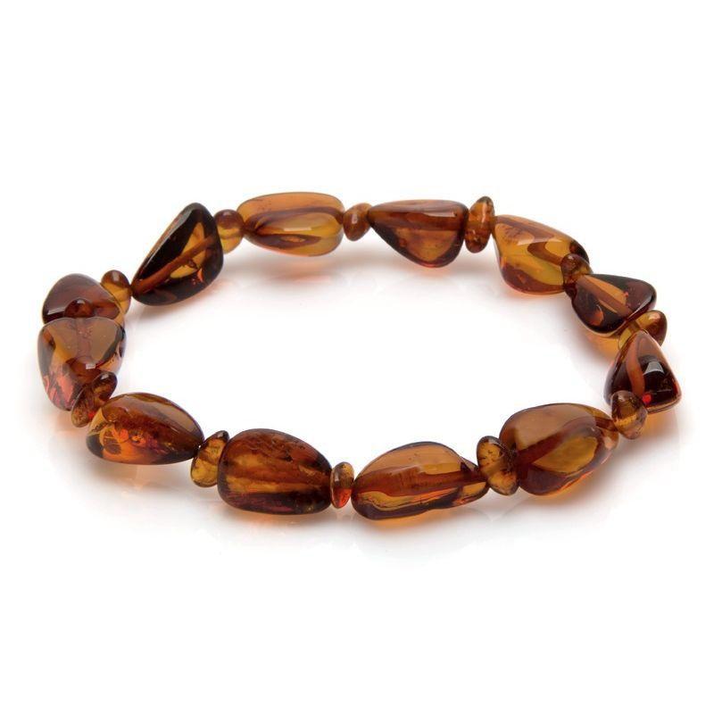 Bracciale ambra cognac, per evocare l'essenza del mare — foto 1