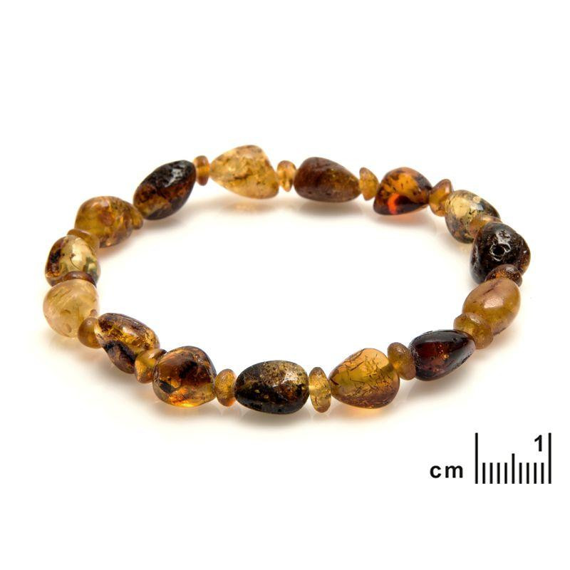 Bracciale ambra multicolore, per portare con te l'essenza del Mar Baltico — foto 1