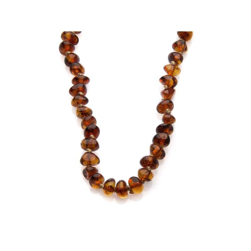 Collana di ambra cognac per piccoli, sicurezza e dolcezza, per custodire il loro sorriso — foto 1