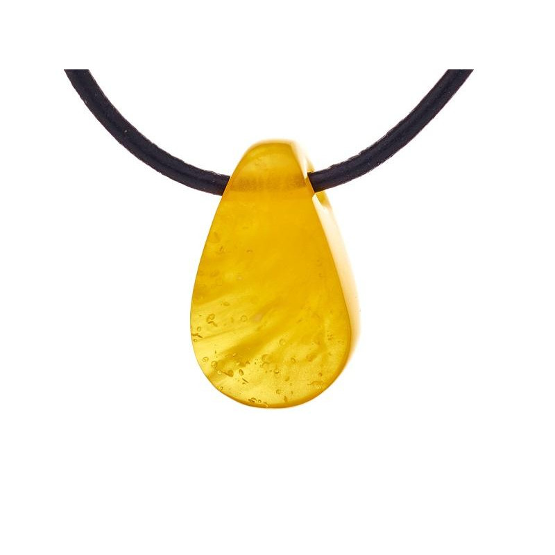 Collana in ambra naturale miele del Mar Baltico, 42‑45 cm, per ricordare la tua luce interiore — foto 1