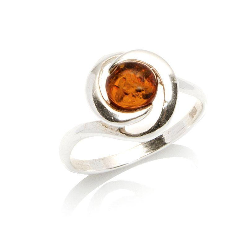 Anello ambra cognac Mar Baltico, ricordo del mare — foto 1
