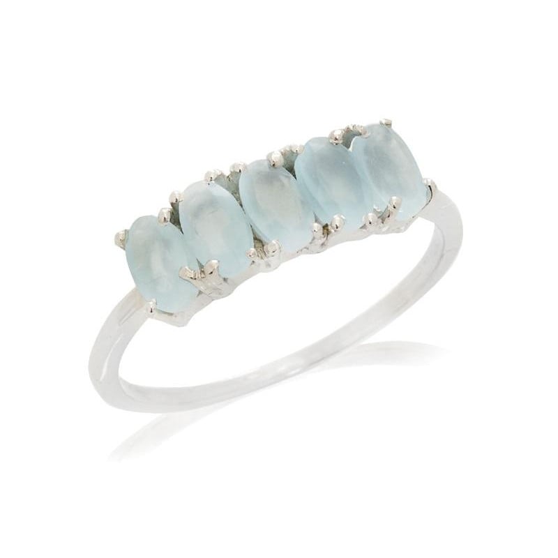 Anello calcedonia blu naturale, per intrattenerizzare il destino — foto 1
