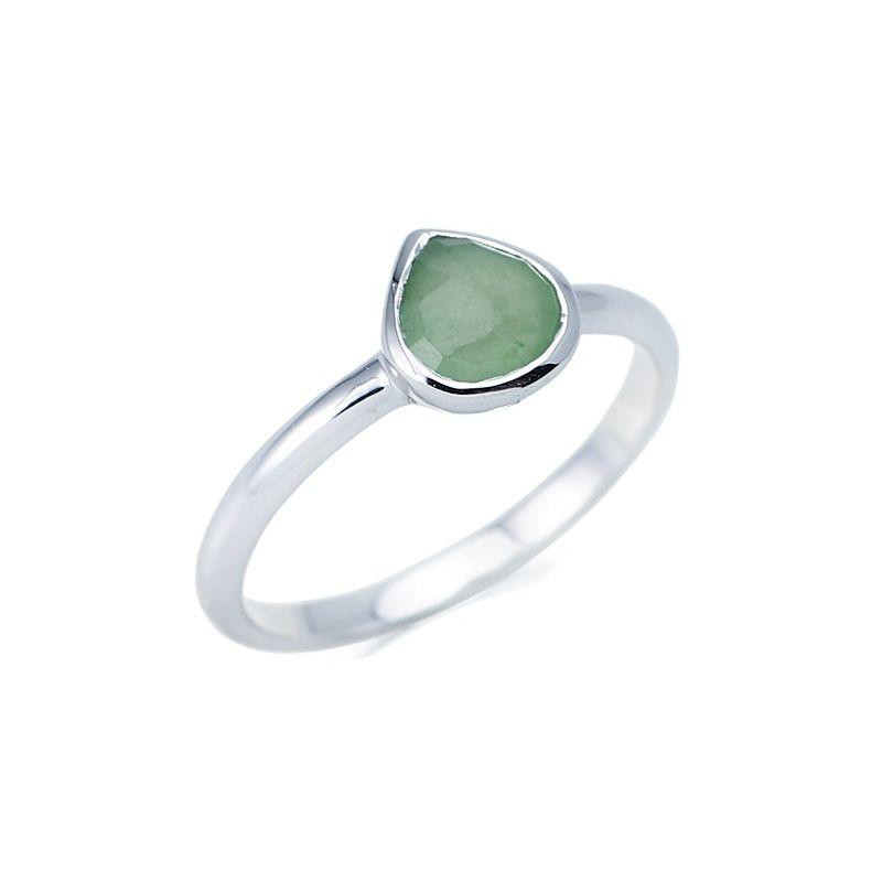 Anello cuore avventurina verde, per custodire il tuo amore — foto 1