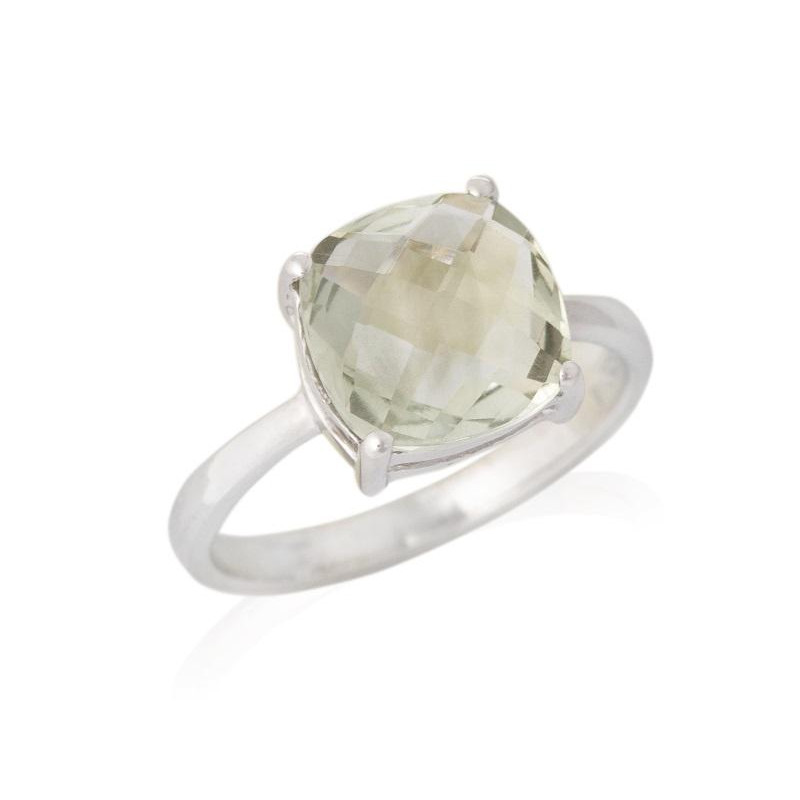 Anello ametista naturale verde, per portare la serenità — foto 1