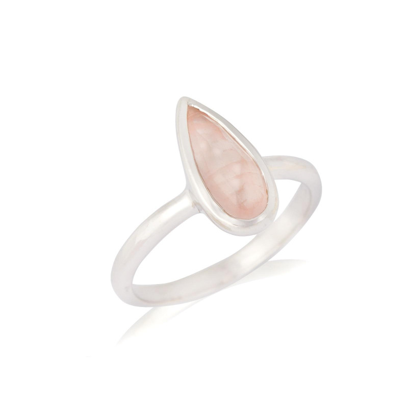 Anello di argento 925 con quarzo rosa per accendere l'amore interiore, per ricordare l'amore che ci unisce — foto 1