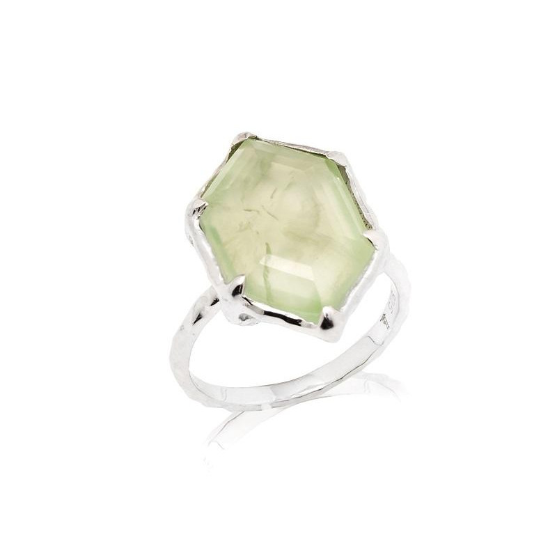 Anello prehnite verde, per evocare la natura — foto 1