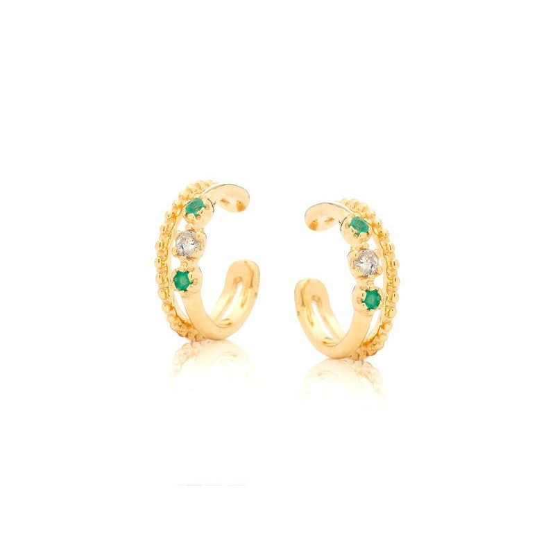Piercing con Labradorite e Onice Verde, Semplicità Eterna — foto 1