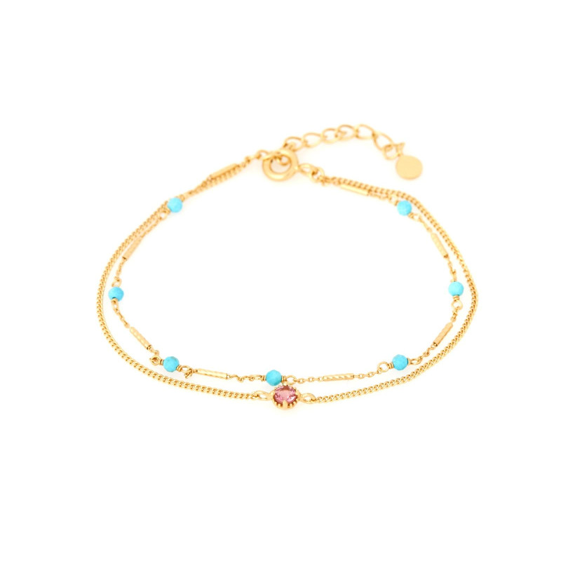 Bracciale turchesi e tormaline, per sorridere sempre — foto 1