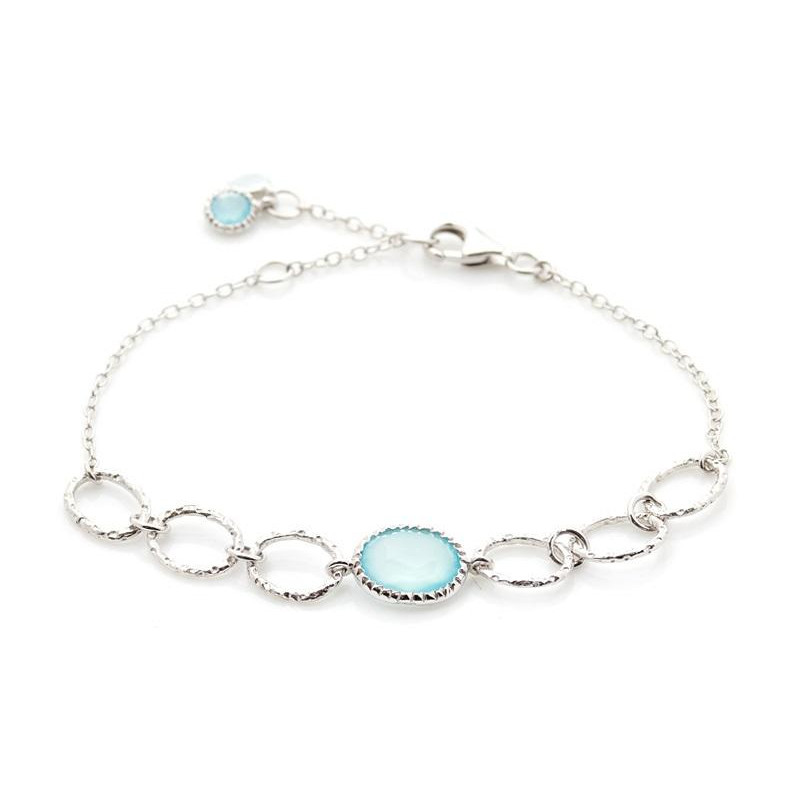 Bracciale calcedonia azzurra, per conservare la serenità — foto 1